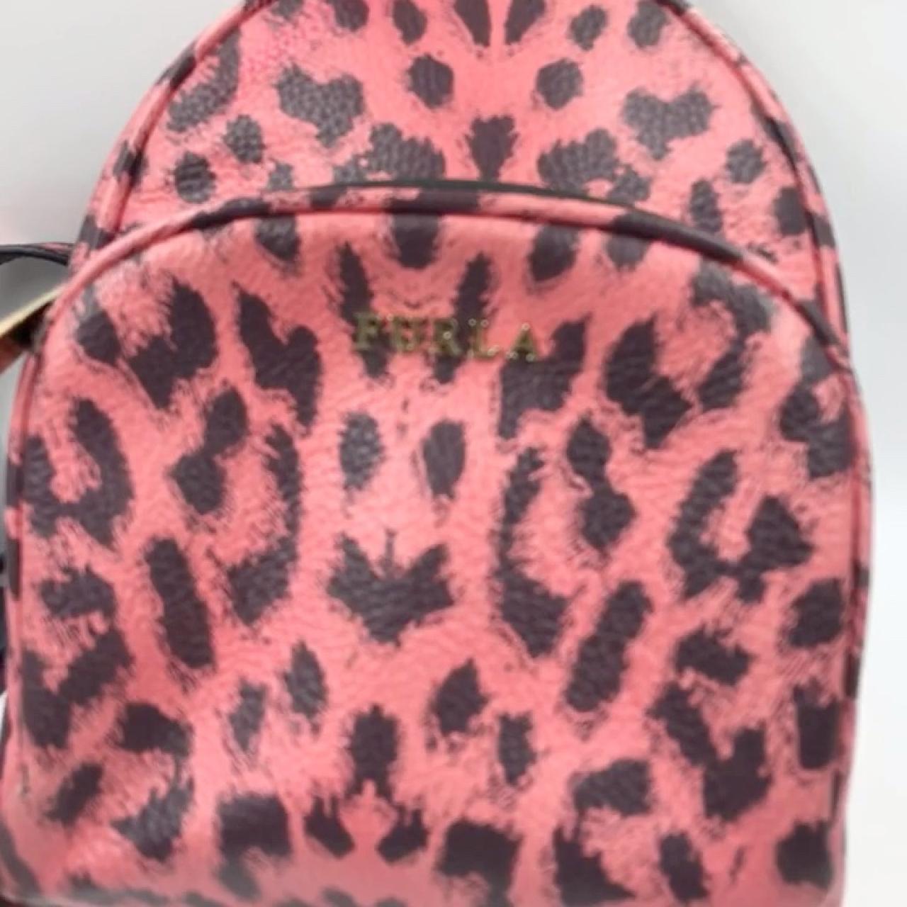 Furla pink backpack best sale