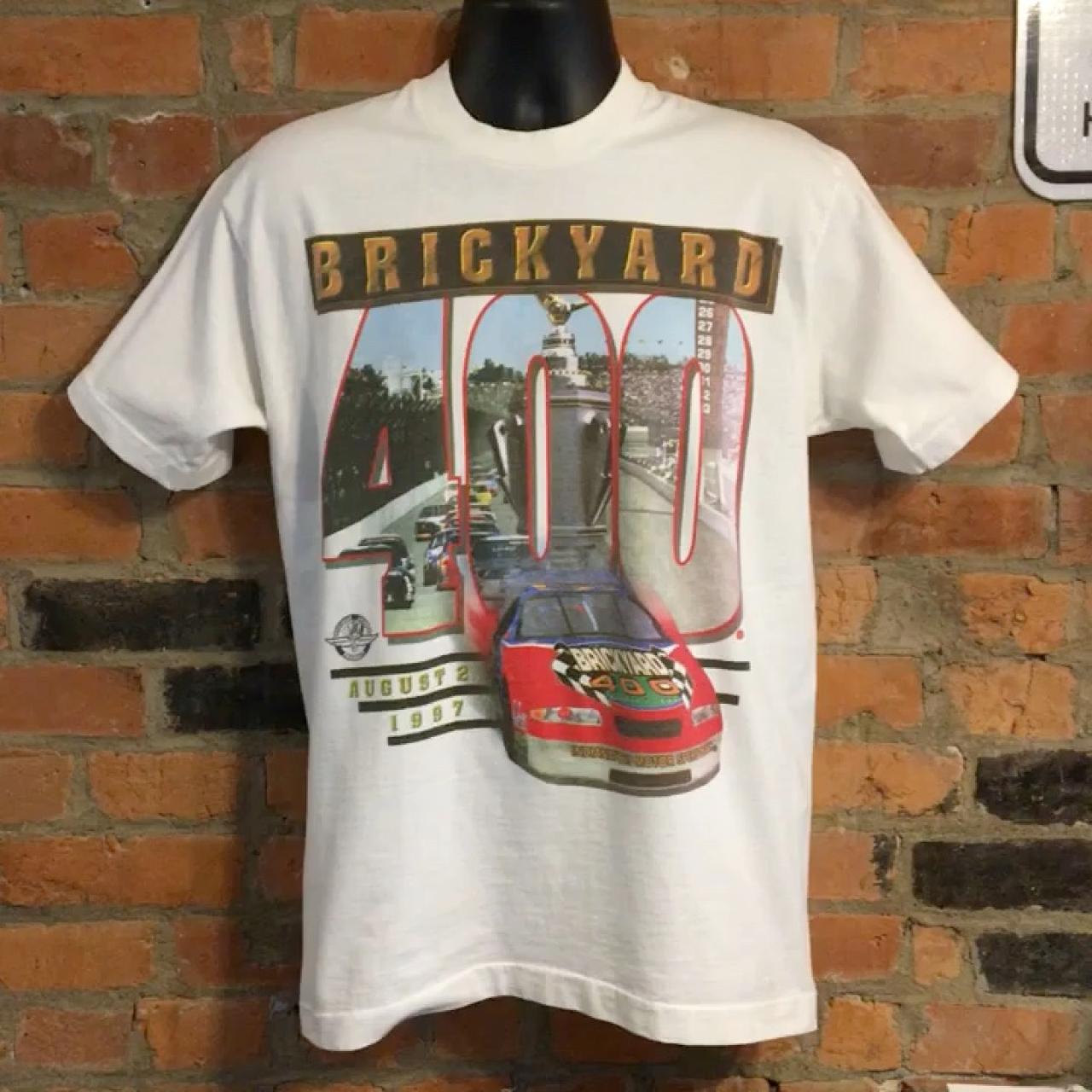 NASCAR Brickyard 400 Vintage 90s Tshirt August 2 Depop