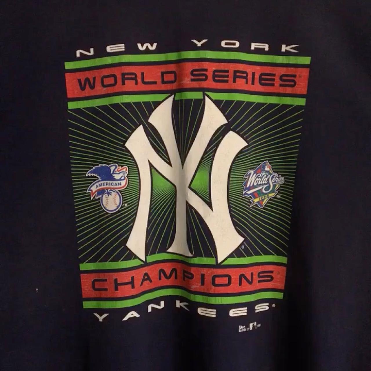 90s Vintage World series yankees long sleeve NY EST - Depop