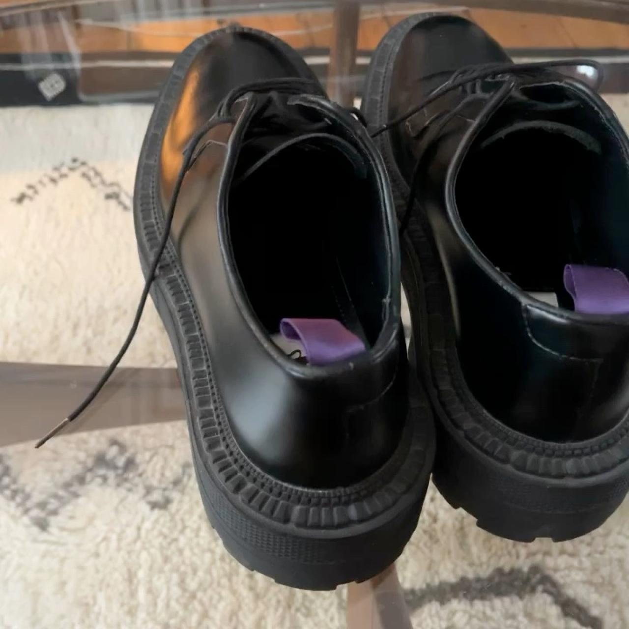 Eytys Alexis Shoe in Black Leather upper with rubber | Depop