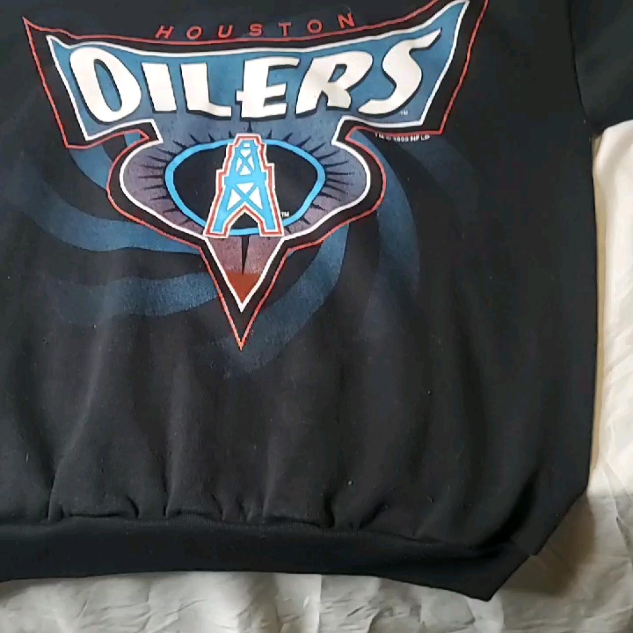 Vintage 80s Houston Oilers Sweatshirt Mens XL Football NFL 50/50