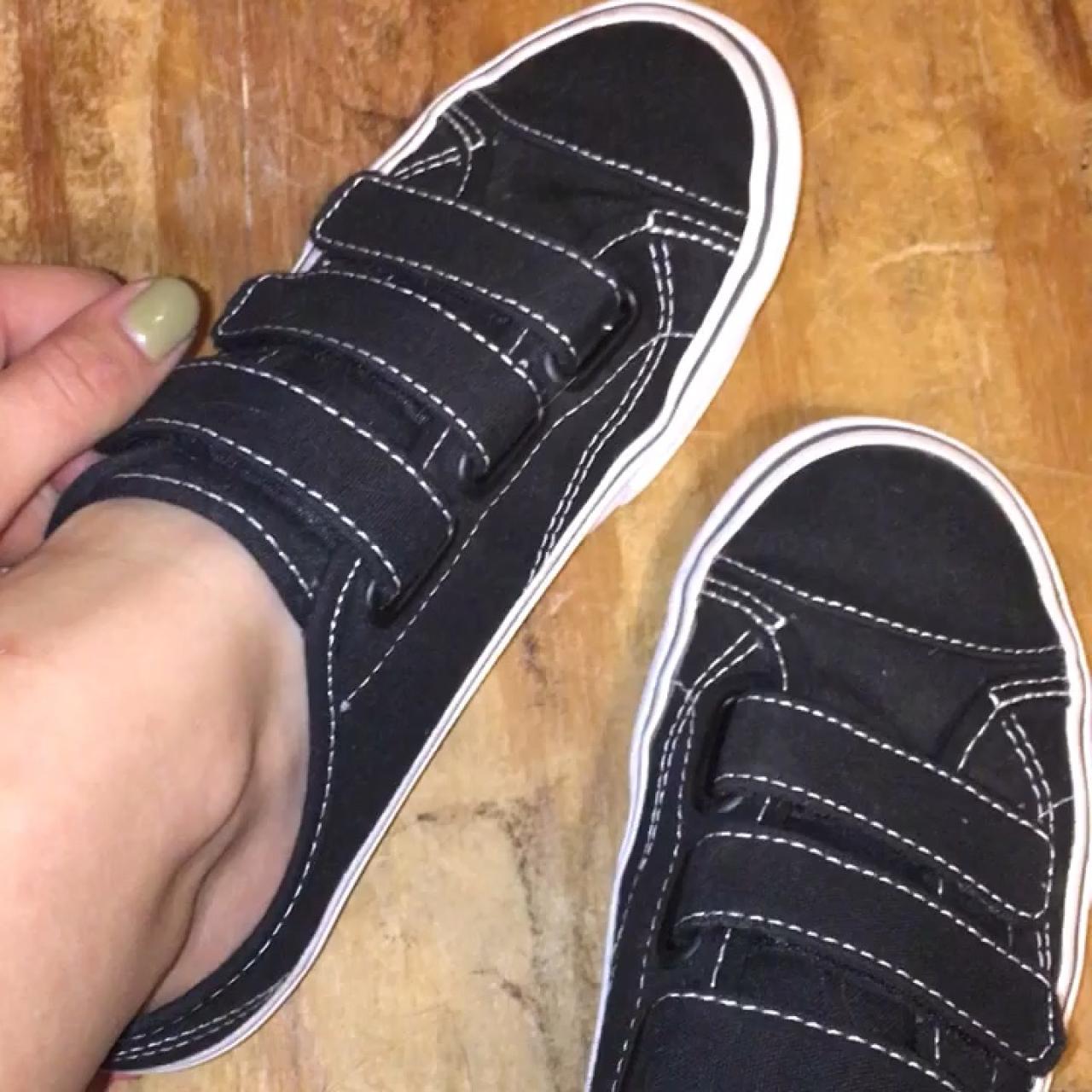 vans with straps on feet