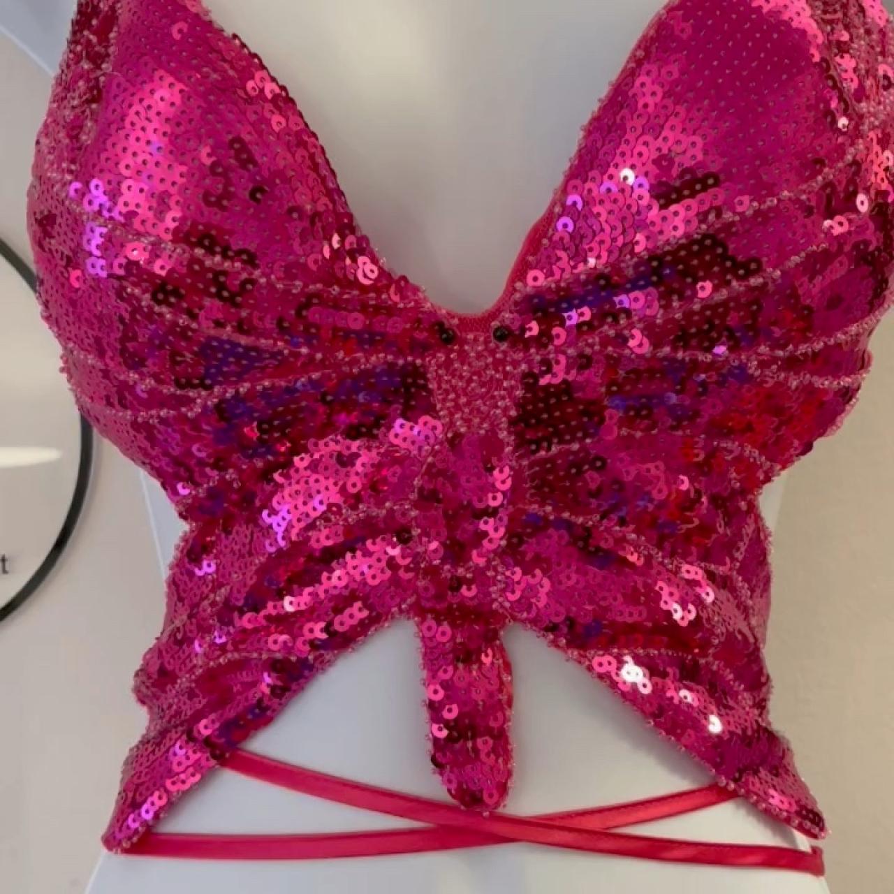 y2k butterfly halter top