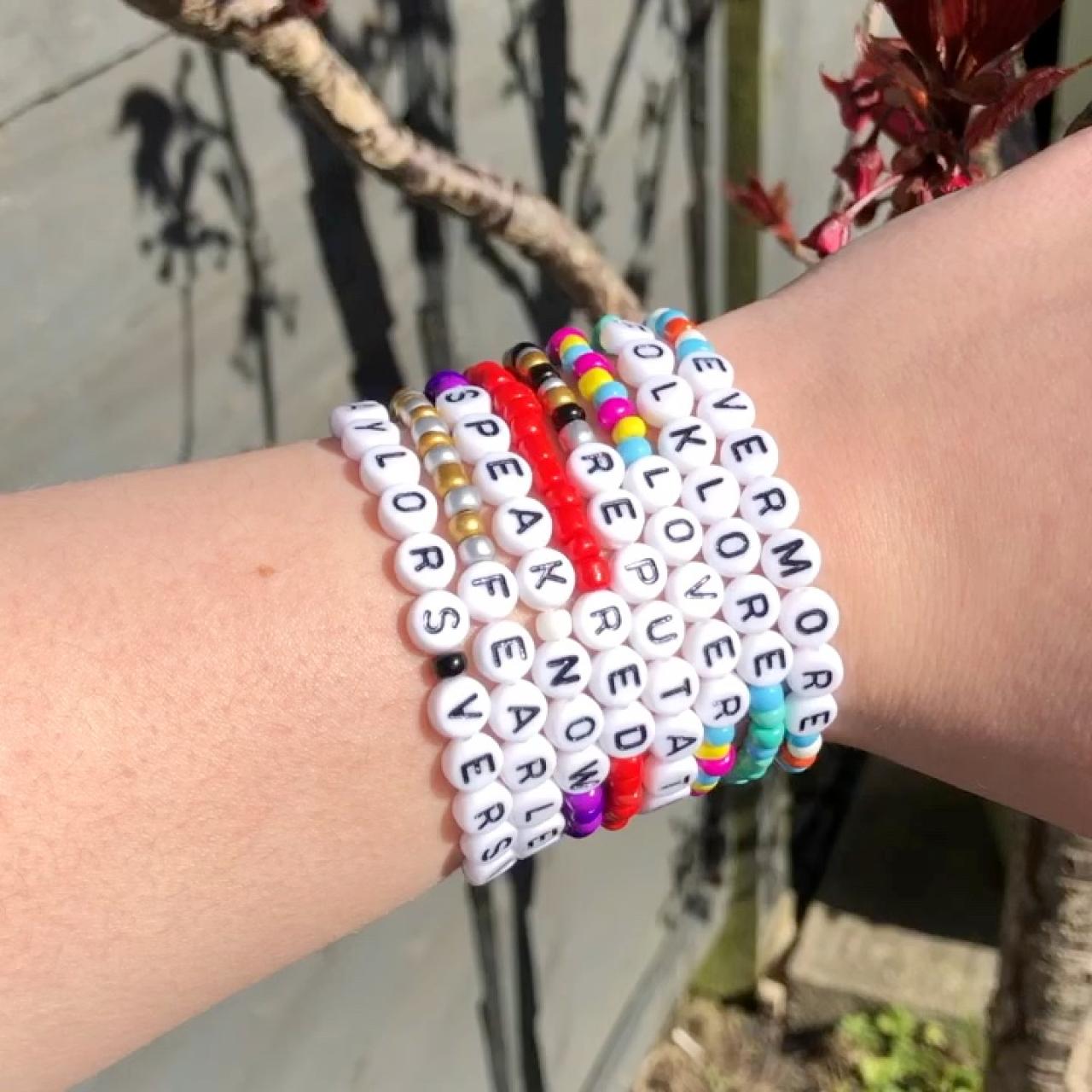 Taylor Swift Fearless Beaded Bracelet