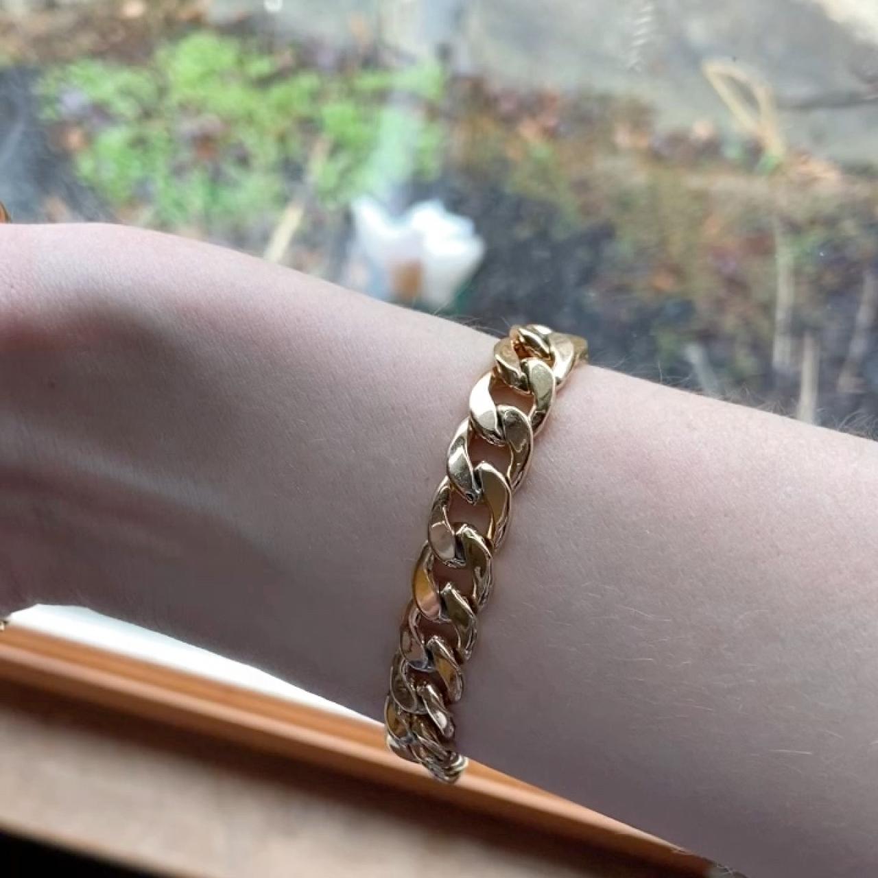 J. Crew gold chunky chain bracelet. For 