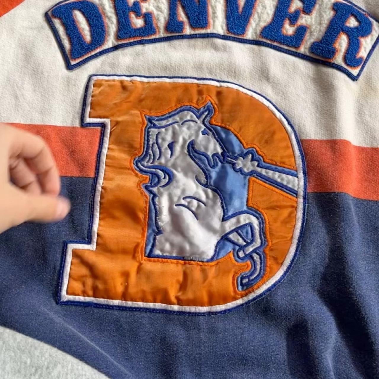 Nike, Shirts, Retro Nike Throwback Nfl Denver Broncos Sweatshirt Hoodie  Mens Medium Vtg Rare