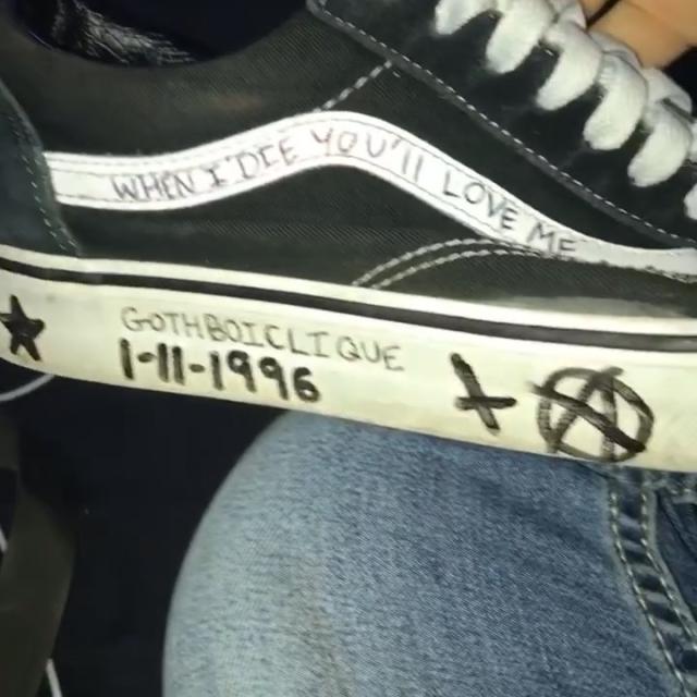 lil peep vans shoes