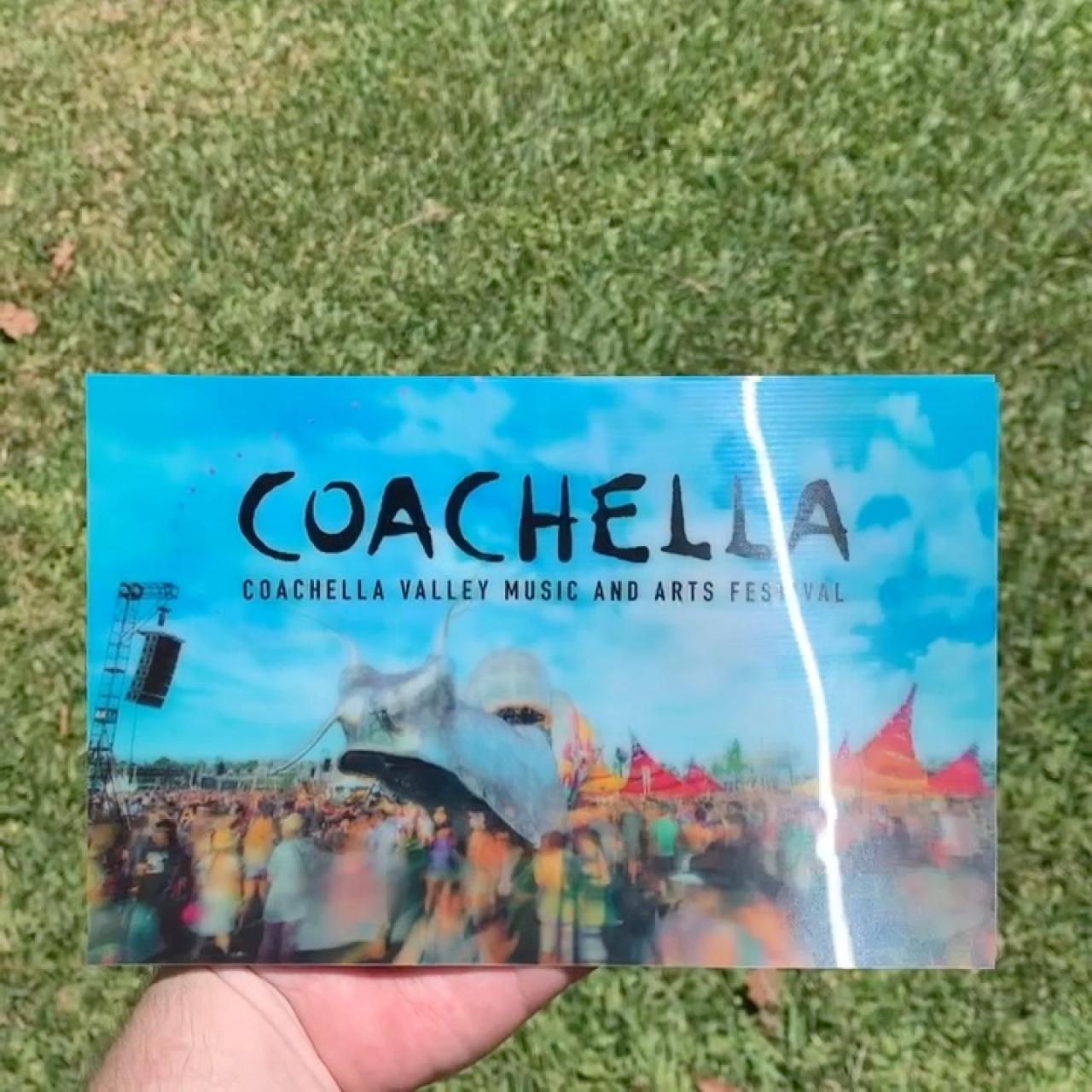 2014 Coachella Wristband Package Lenticular Photo 3D... - Depop