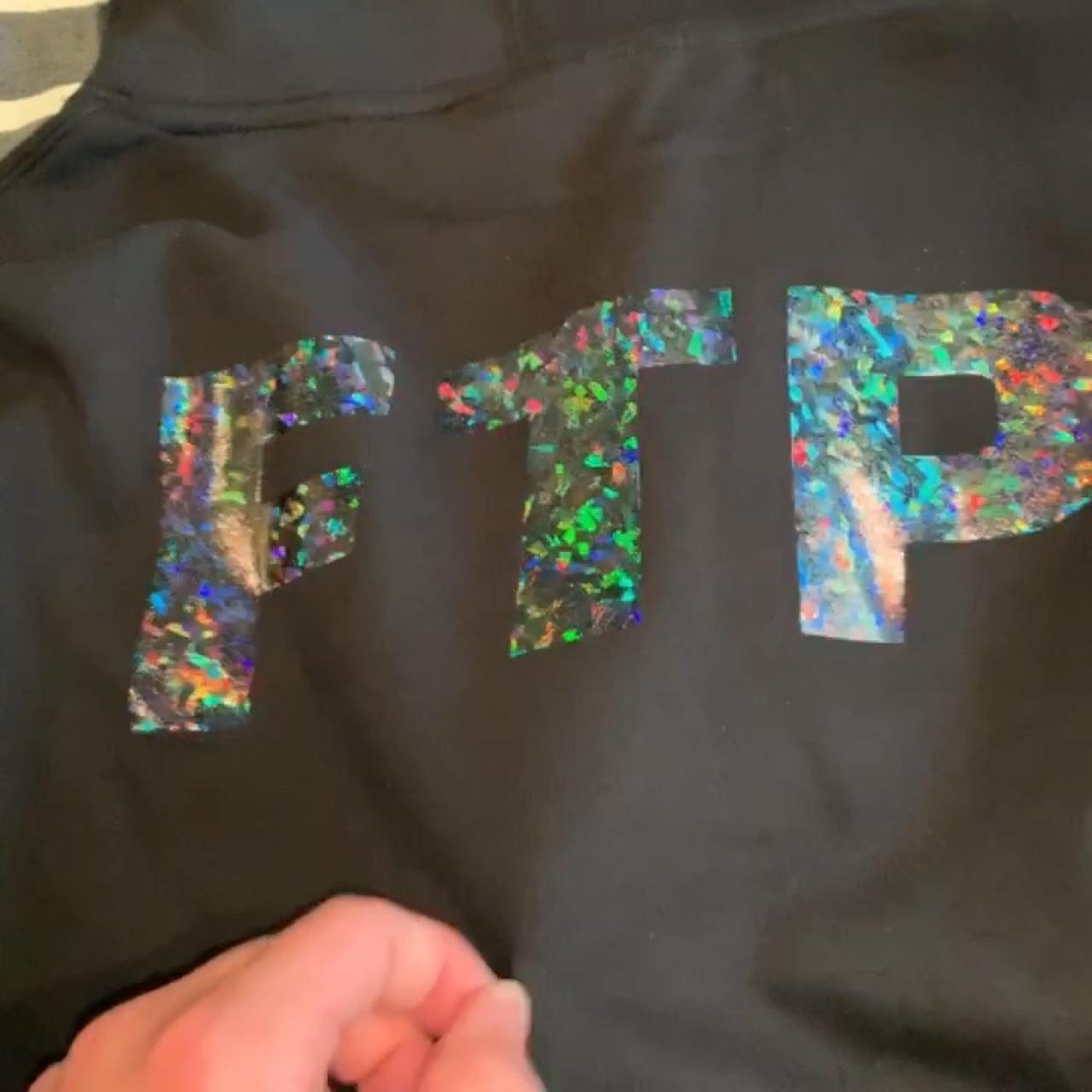 FTP black Holographic hoodie ftp b g59 Depop