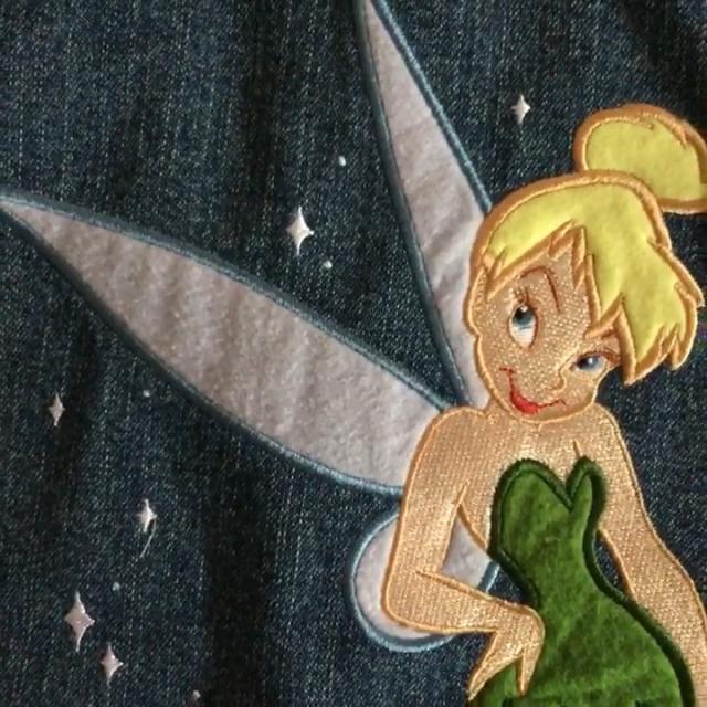 tinkerbell denim jacket