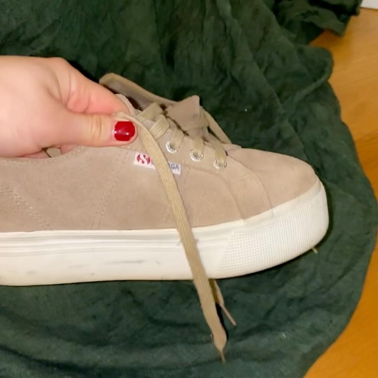 tan superga platform