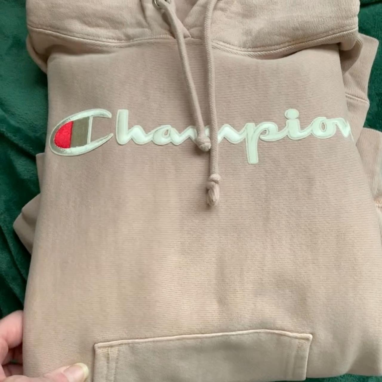 rose gold champion moletom com capuz