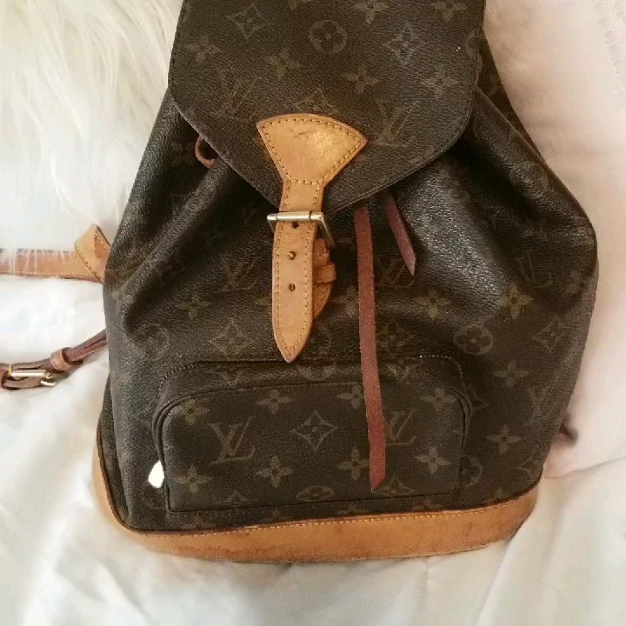 Louis Vuitton Montsouris MM Backpack AUTHENTIC As - Depop