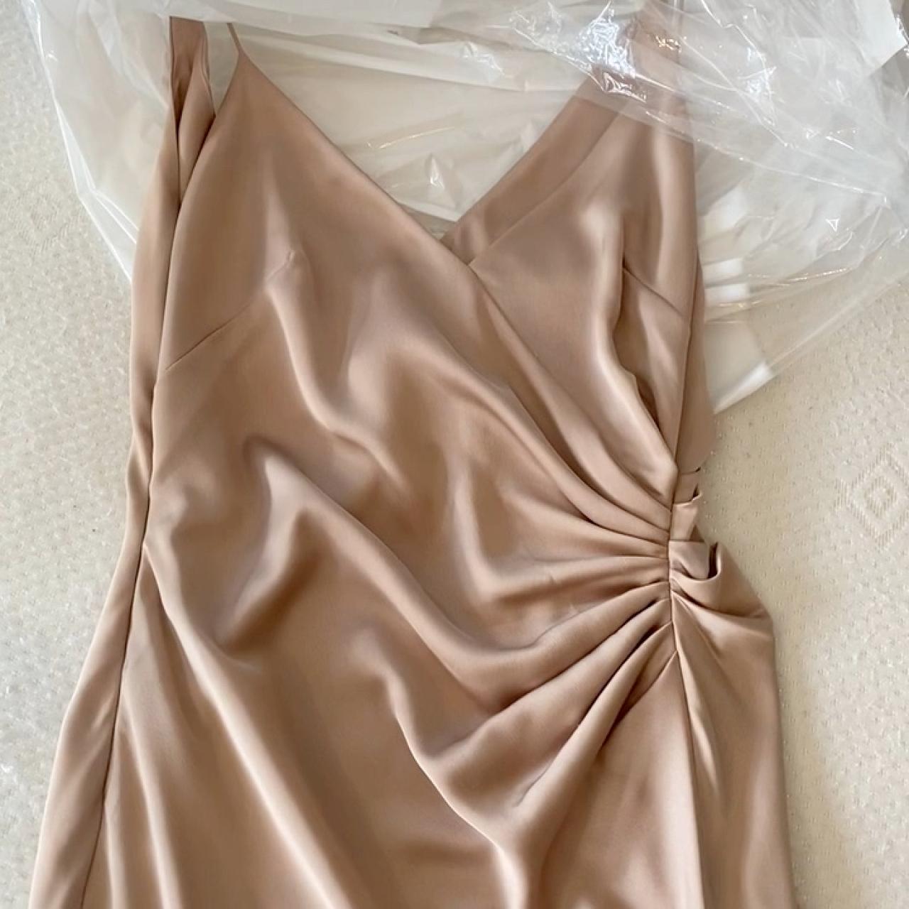 edition satin drape maxi