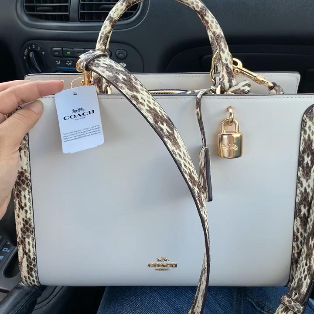 coach snakeskin crossbody bag