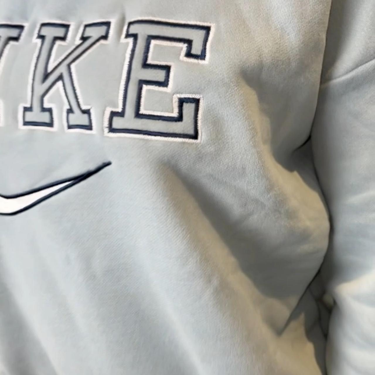 vintage nike spellout sweatshirt beige