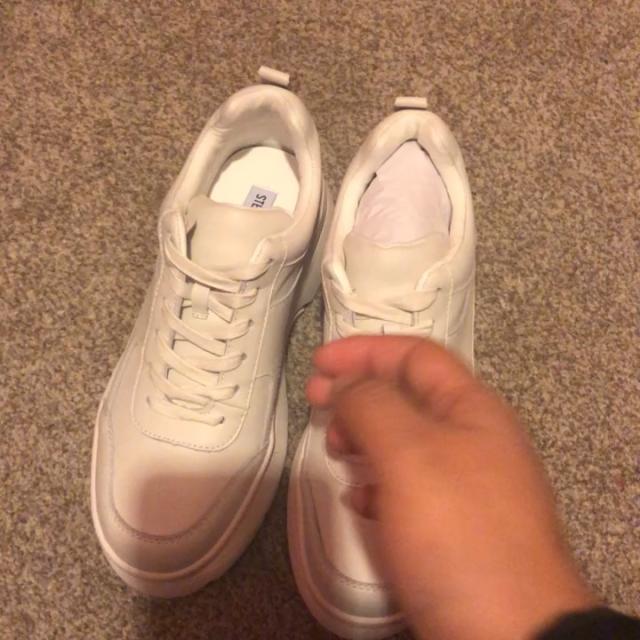 hansel white leather steve madden