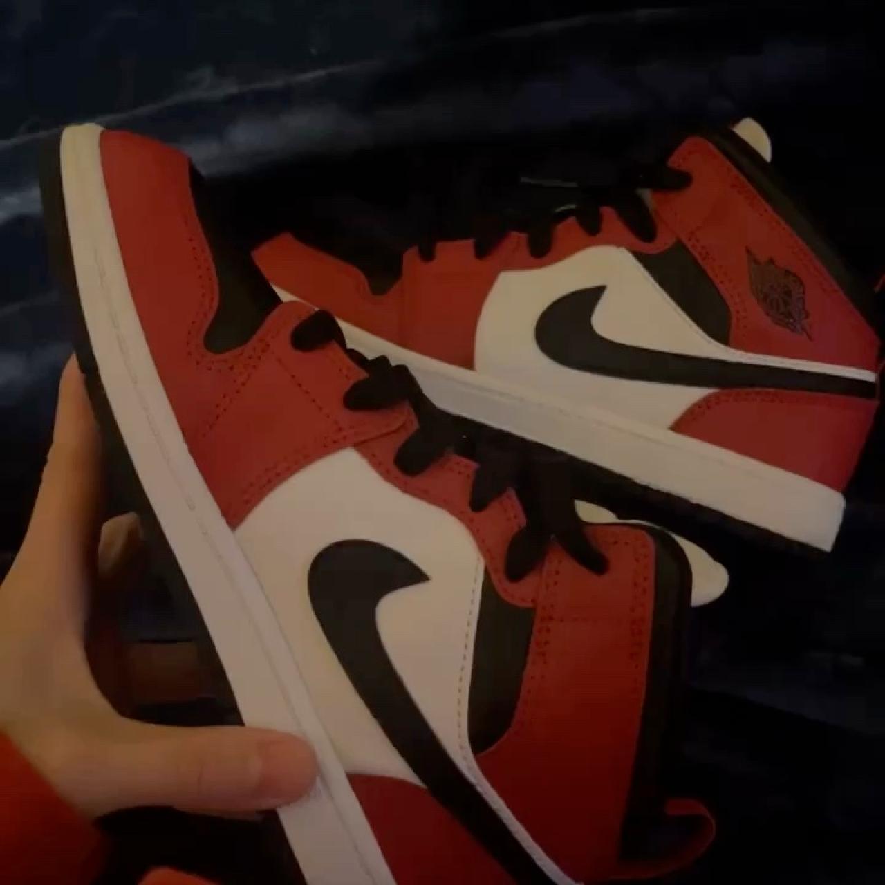 redand black jordans