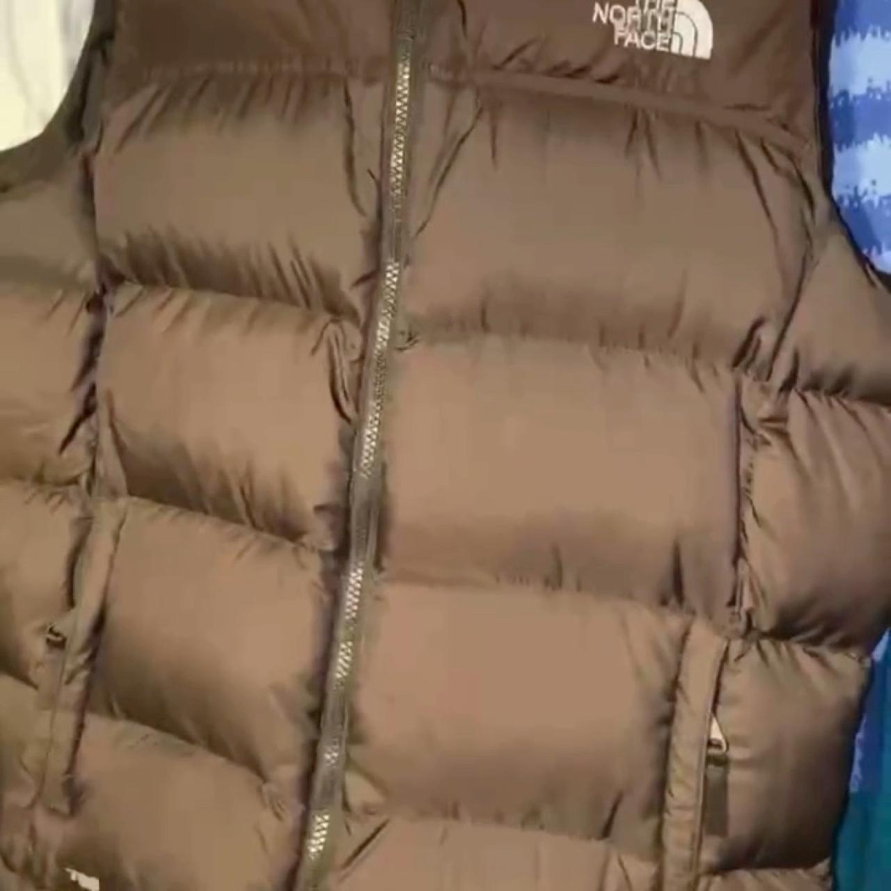 Brown puffer vest