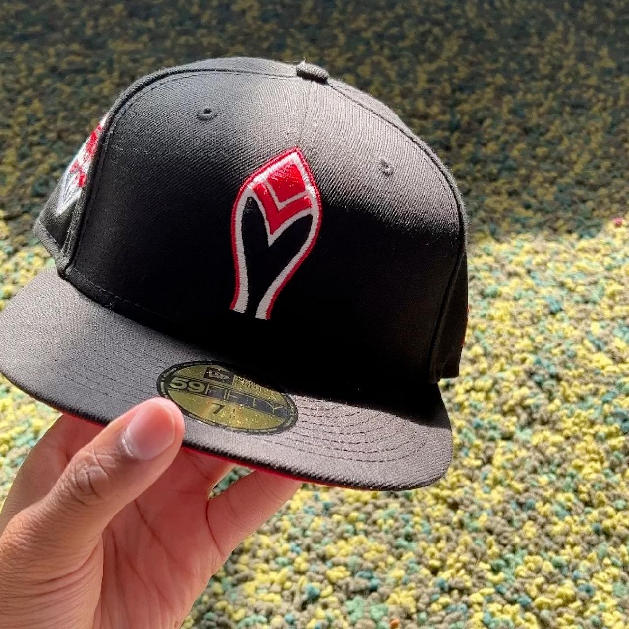 Atlanta Braves New Era Fitted Hat, Red UV, SZ. 7 - Depop