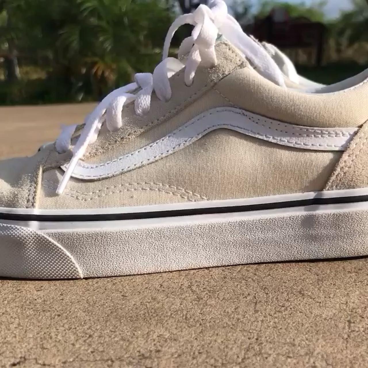 white vans. They are a neutral color 