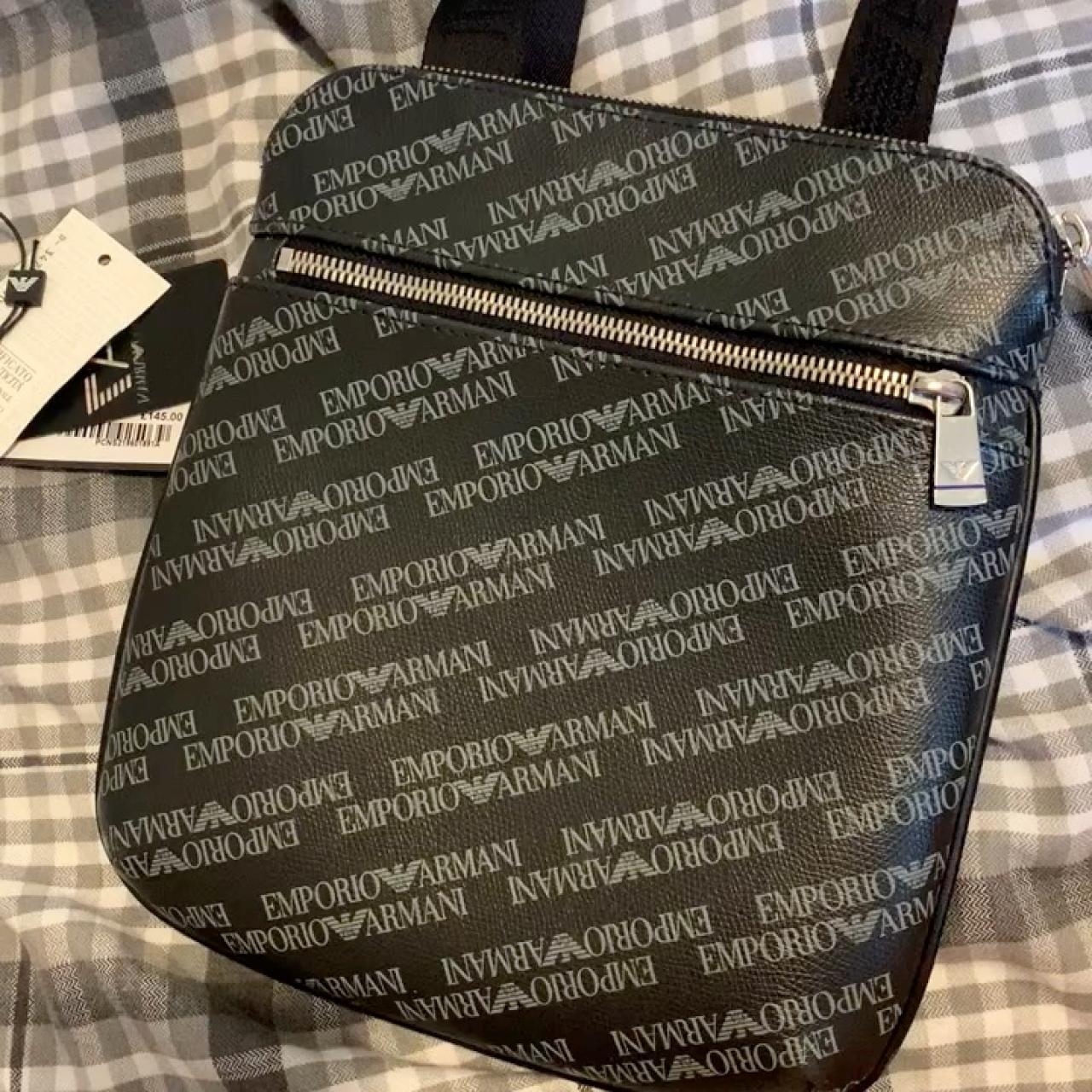 armani messenger bag flannels