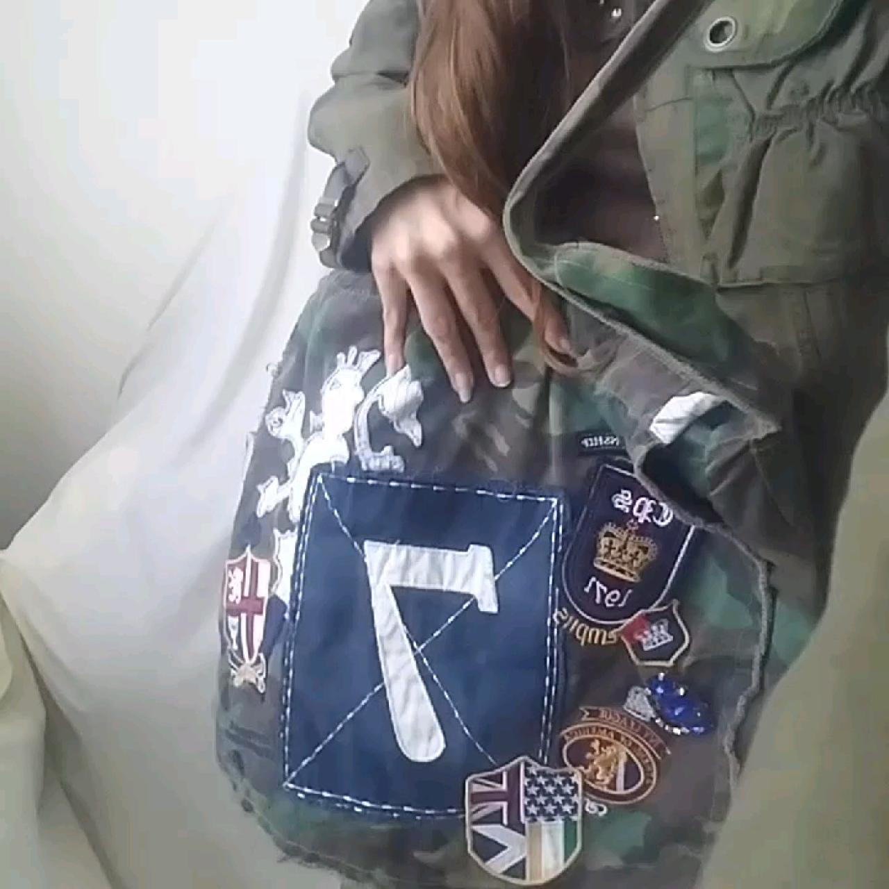 Y2K Camo Messenger Bag 90s - early 2000s vintage... - Depop