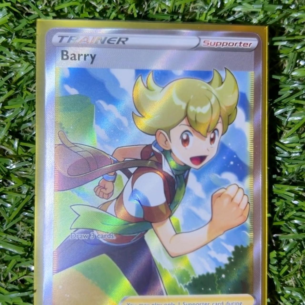 Pokemon TCG Barry Full Art. Rare Trainer Supporter... | Depop