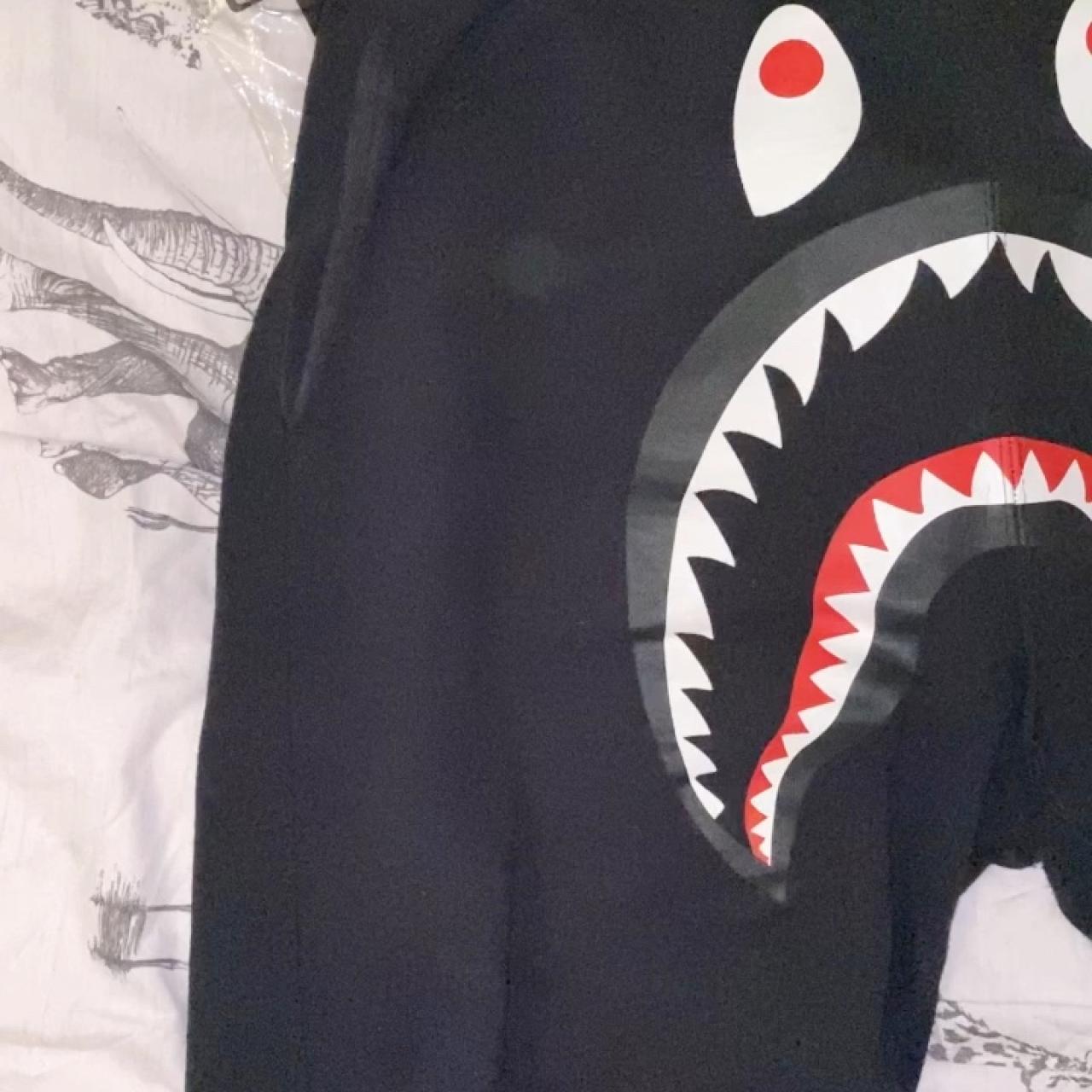 Bape shark shorts in black. Really good condition... - Depop