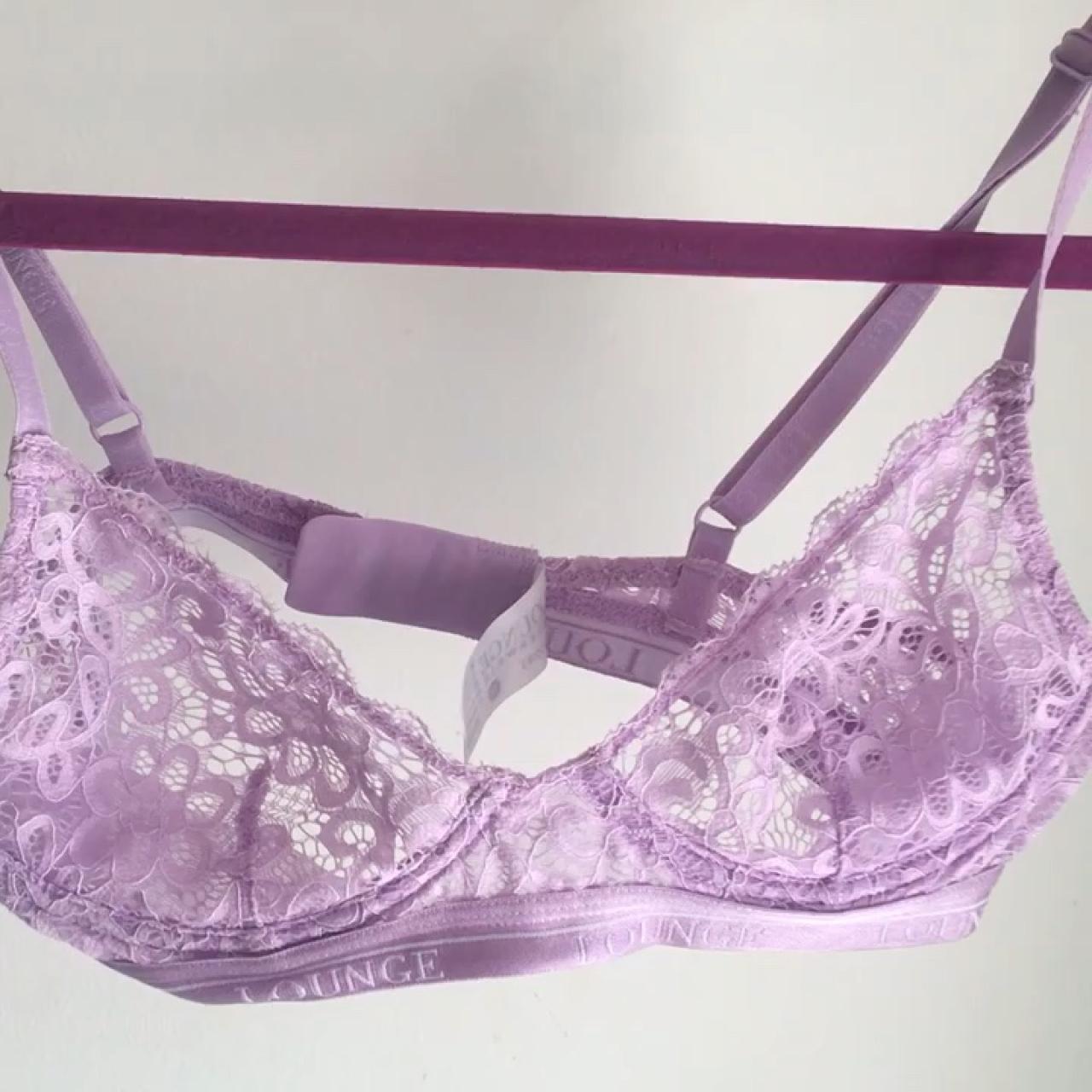 Lilac balcony bra & thong Clearance