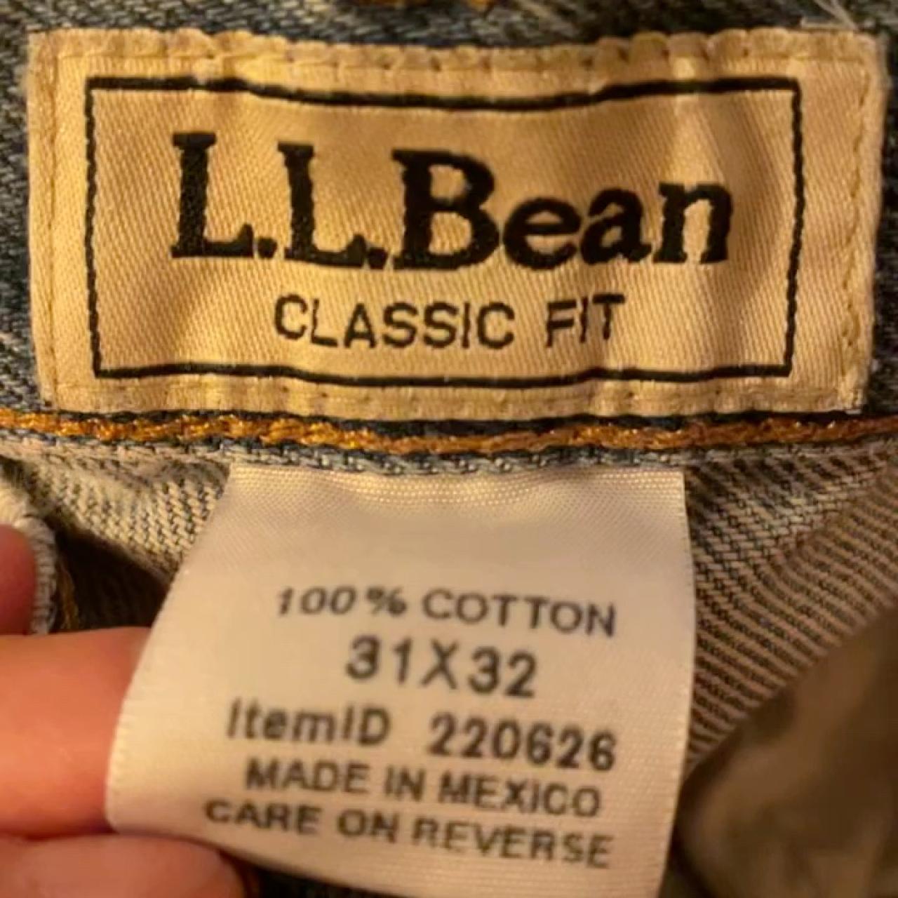 Light Wash Denim Vintage L.L.Bean Mid Rise Jeans.... - Depop