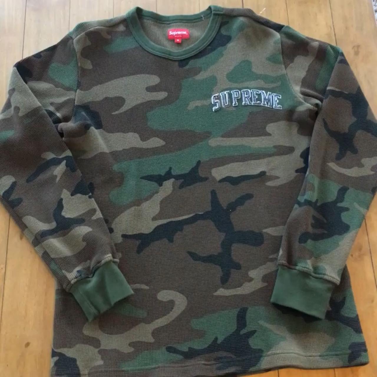 supreme Arc logo L/S Thermal camo 迷彩サーマル Supreme - Arc Logo
