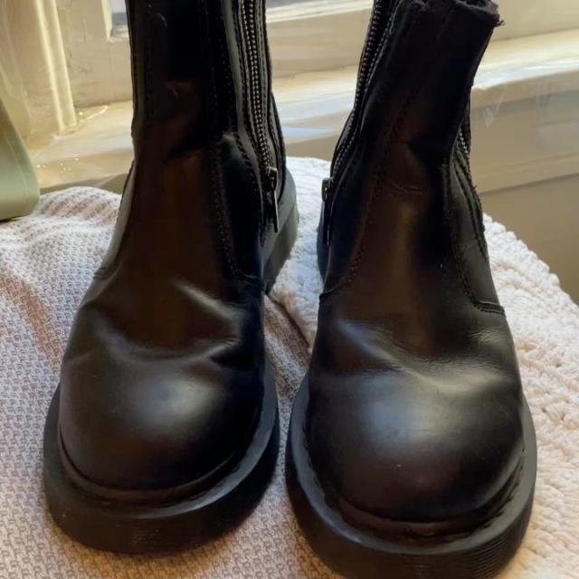 Dr Martens 2976 Alyson Black Leather SnowGrip Flat. Depop