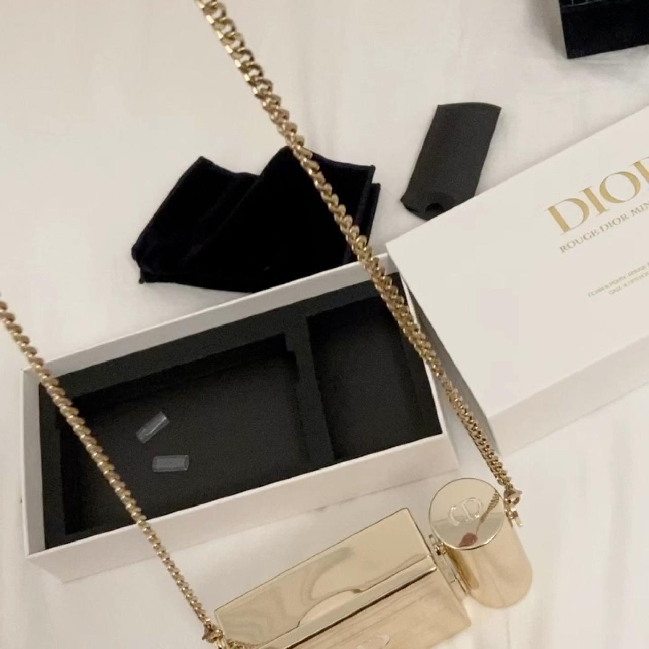 Dior White and Gold Makeup Depop