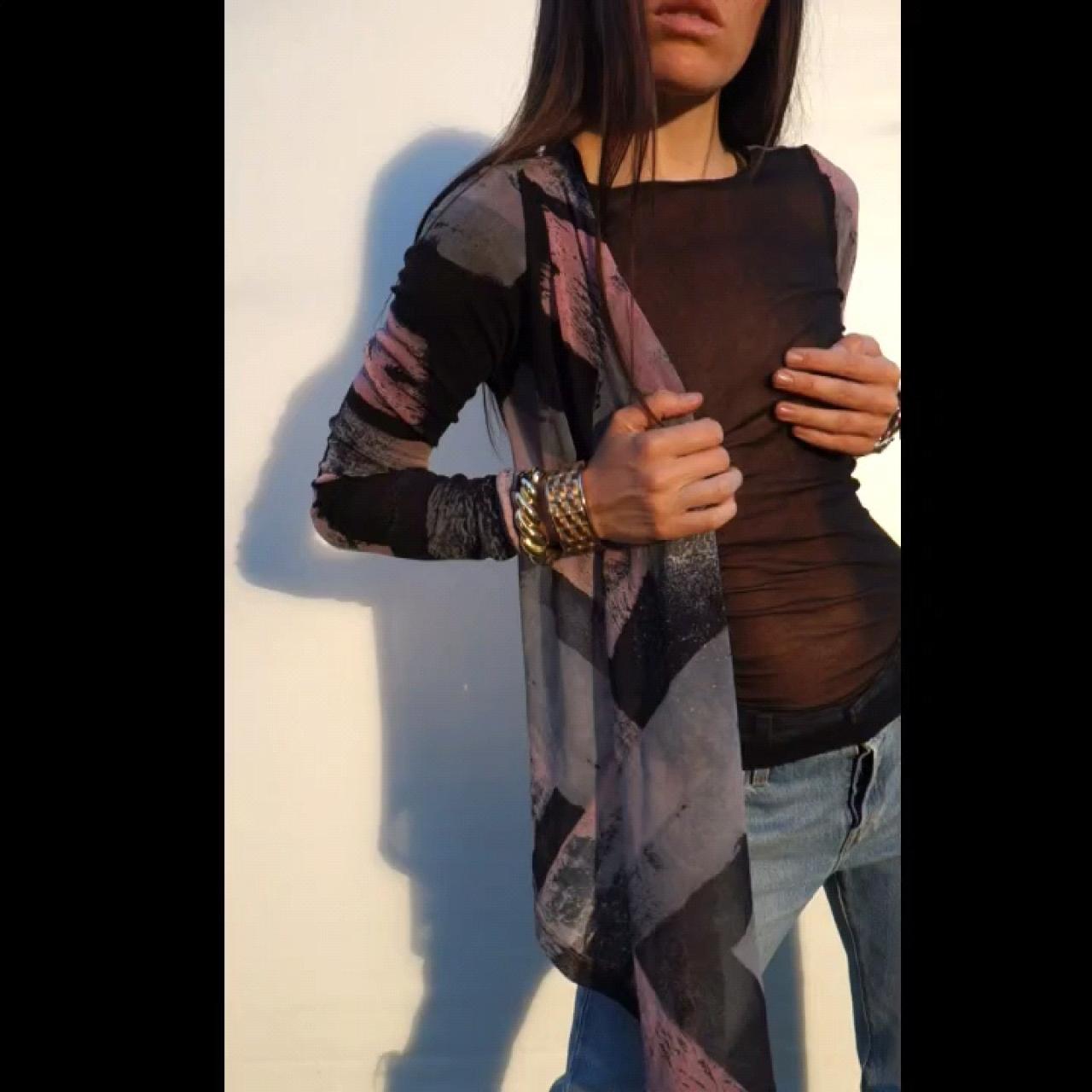 Vintage Plein Sud Jeans two micro mesh top | Depop