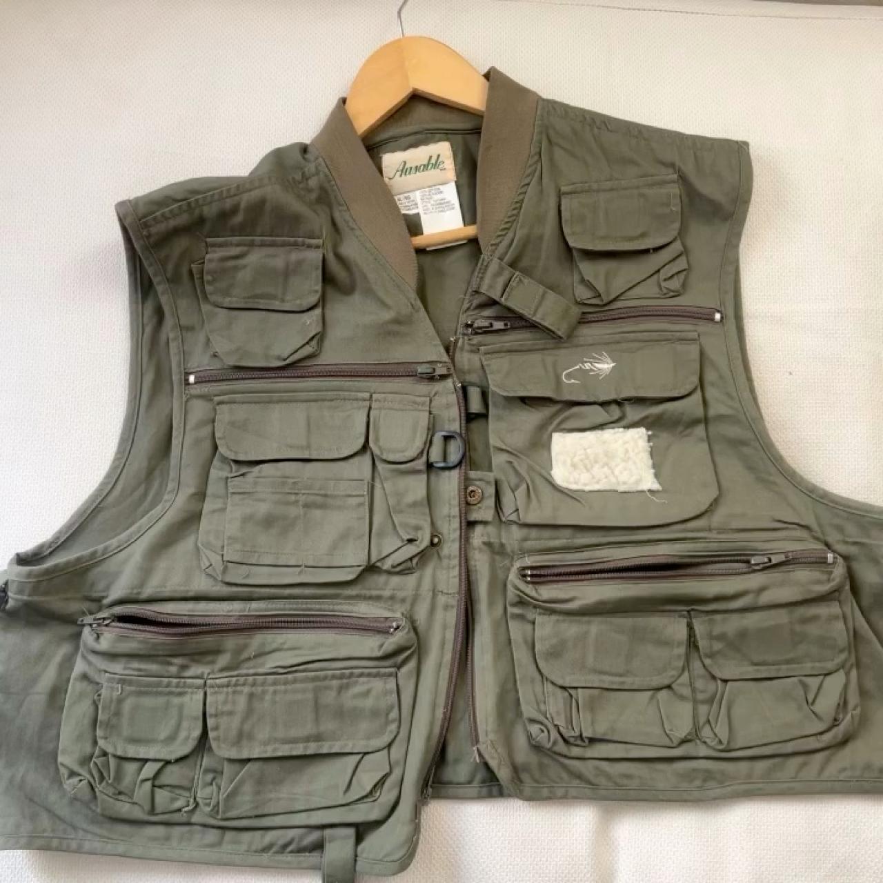 Vintage 90s Black Fishing Vest XL | eBay