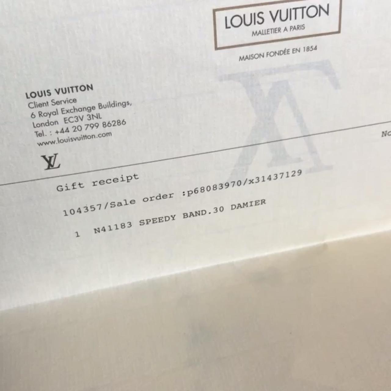 LV invoice - Depop