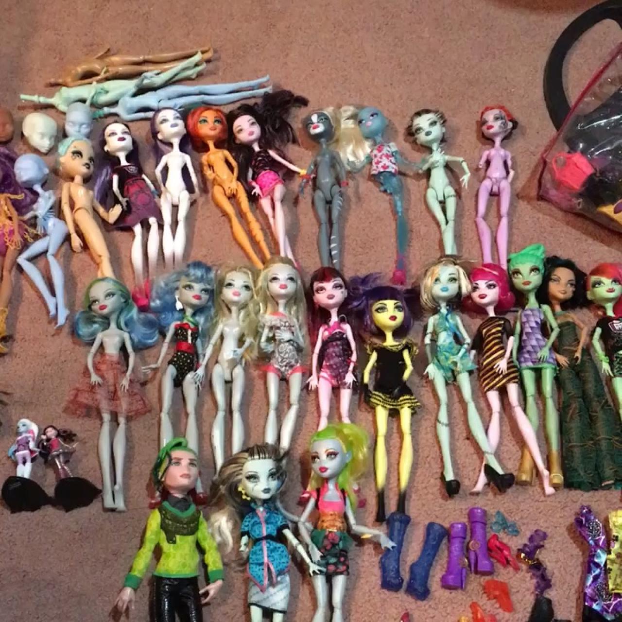 used monster high dolls lot for sale