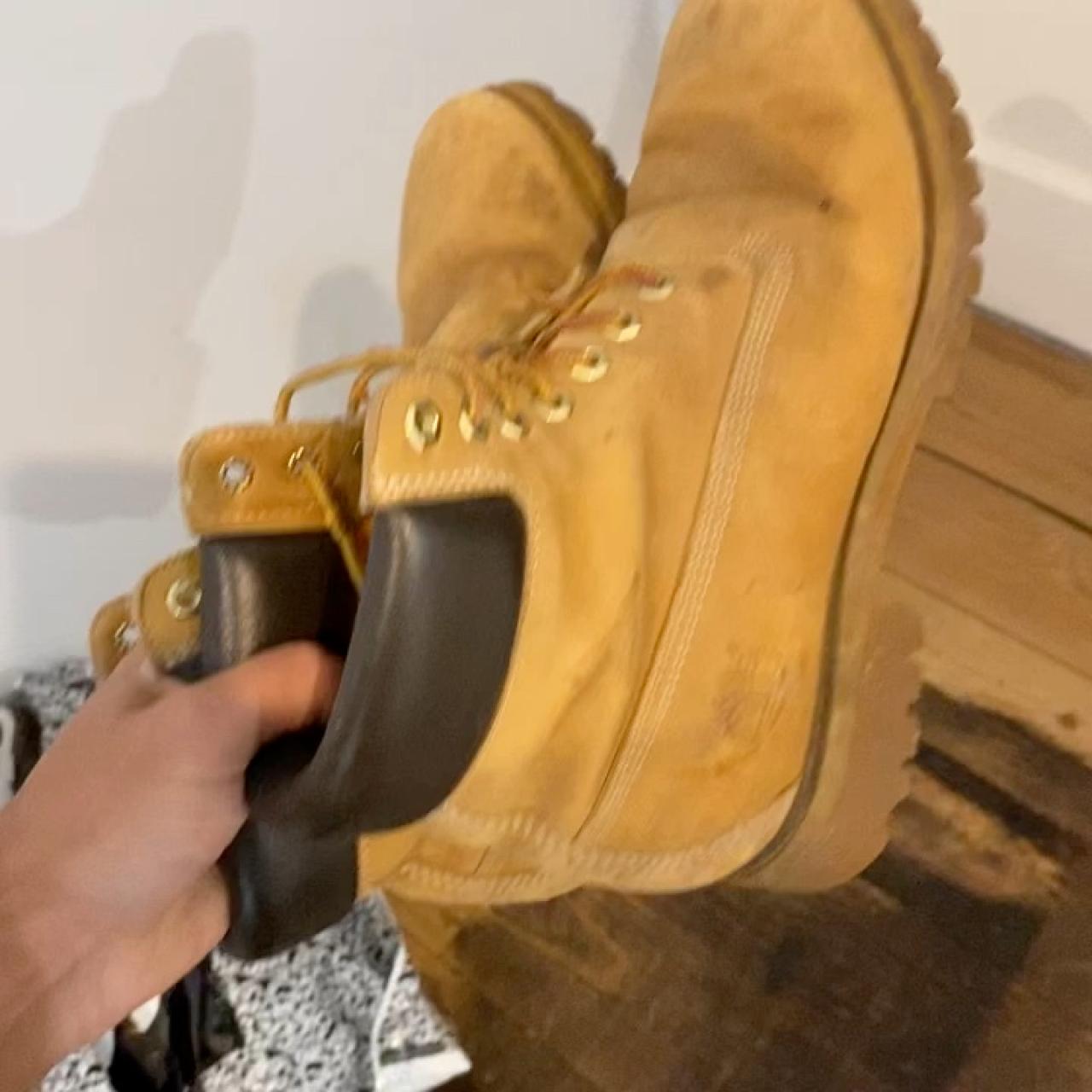 Brown Timberland Boots - Depop