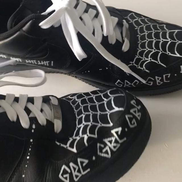 Lil Peep Air Force 1 Customs Black Can Do This For Depop