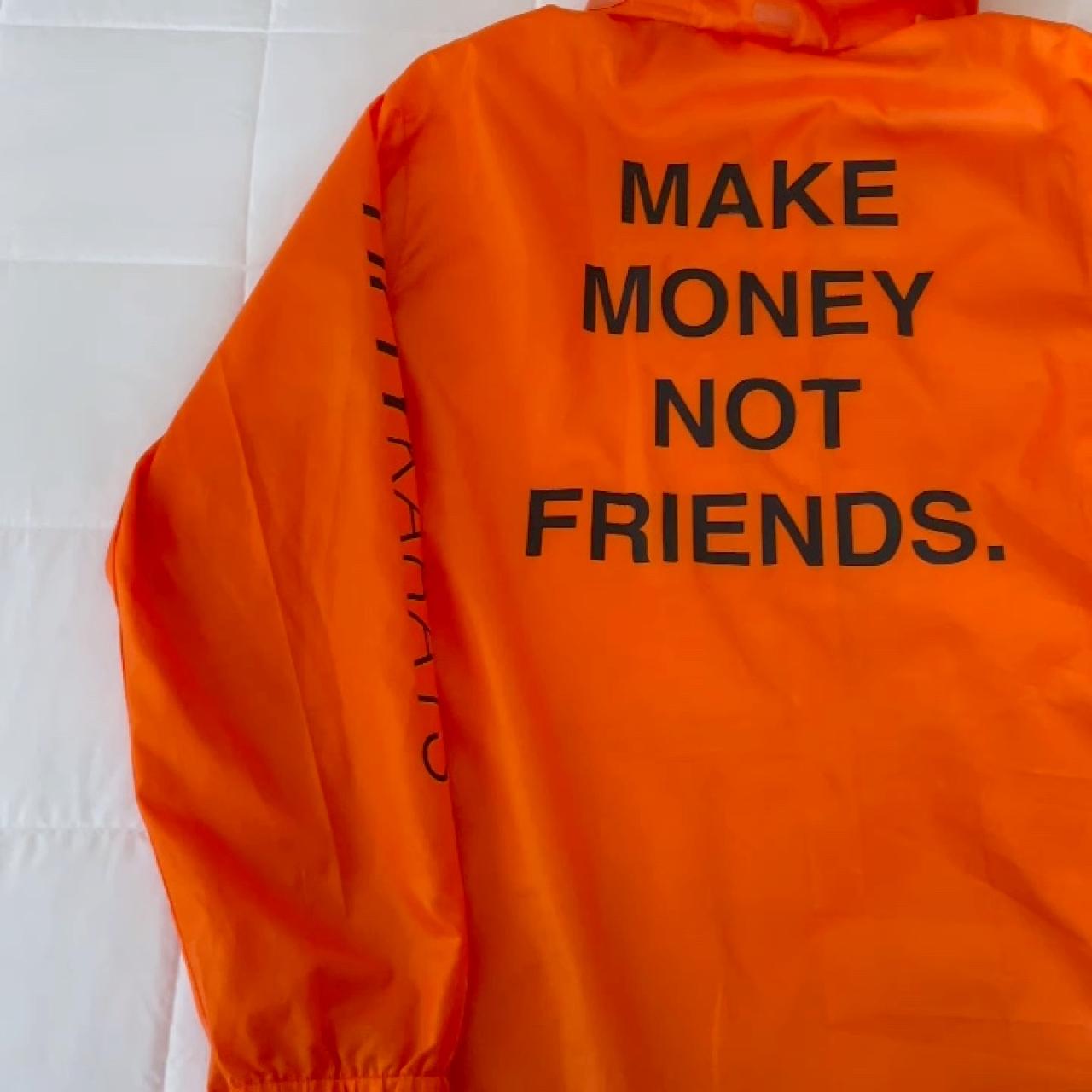 Fifty Karats Make Money Not Friends windbreaker... - Depop