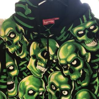 Supreme Skull Pile Hoodie Sweatshirt Size... - Depop