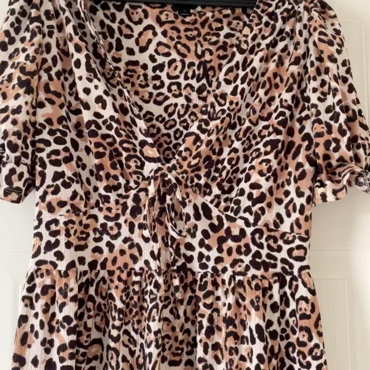 River island leopard print dress Excellent... - Depop