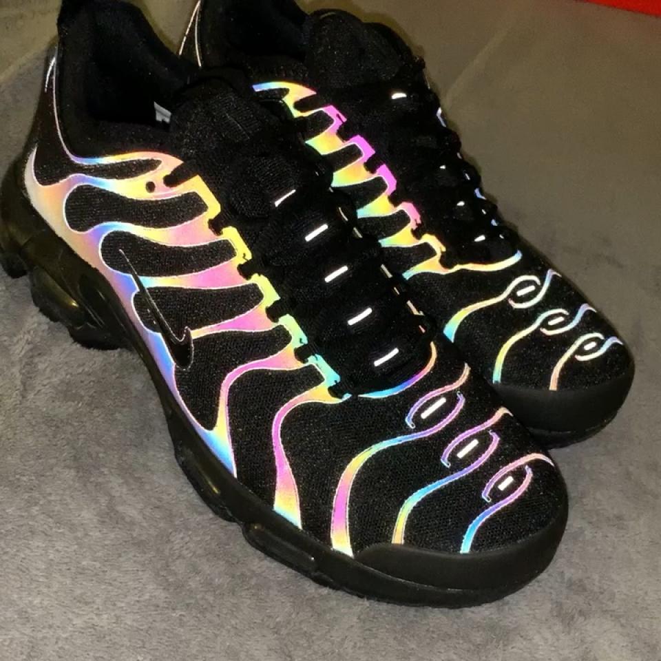 rainbow reflective nike tns