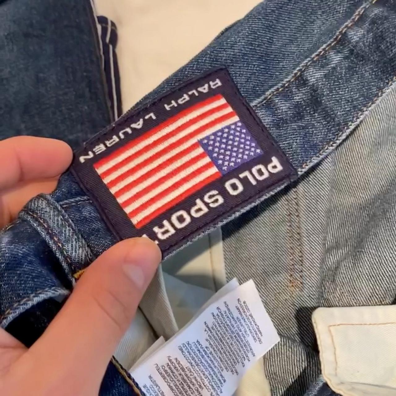 Ralph Lauren,Polo sport jeans with spell out down... Depop