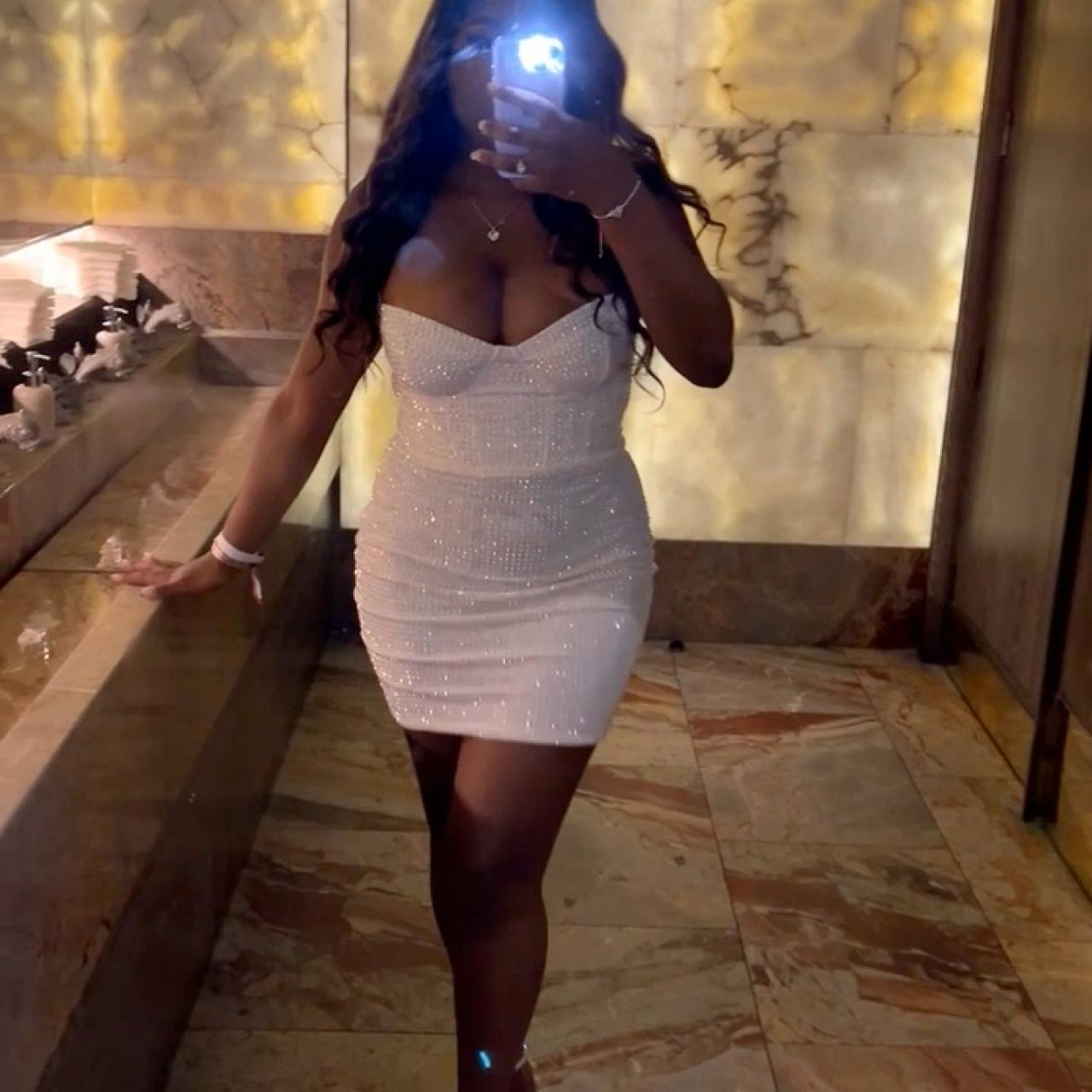 embellished corset mini dress in ivory Oh Polly embellished corset ruffle mini dress in ivory