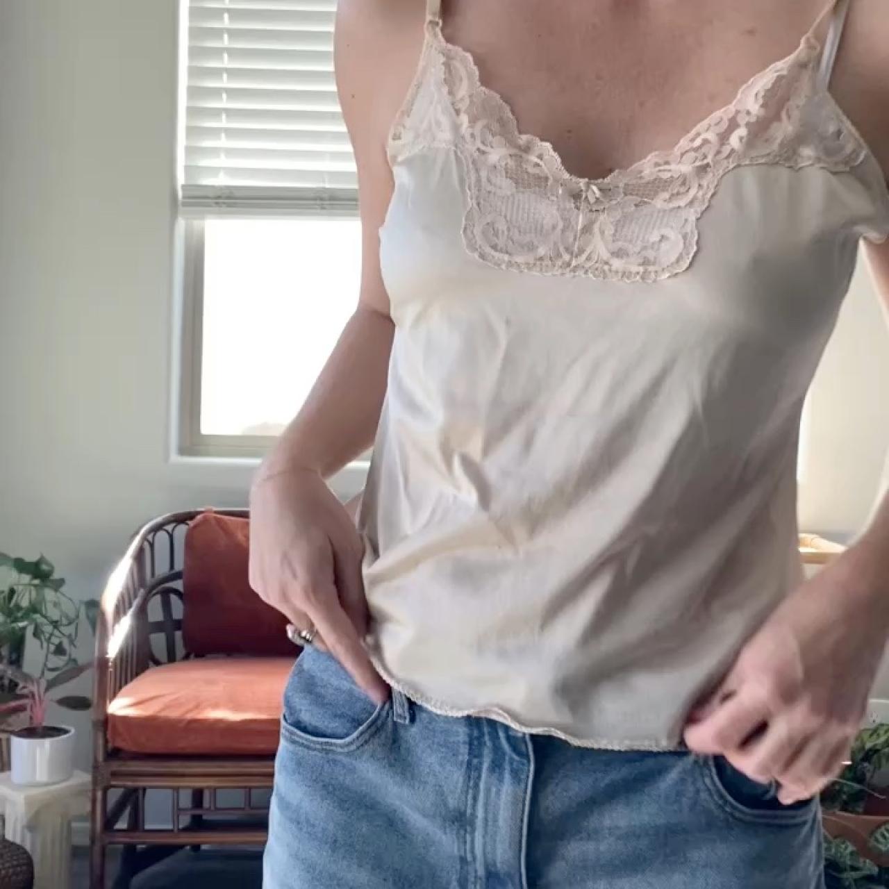 トップス nude vintage Camisole トップス nude vintage Camisole Menopause Nude Cami Top - M