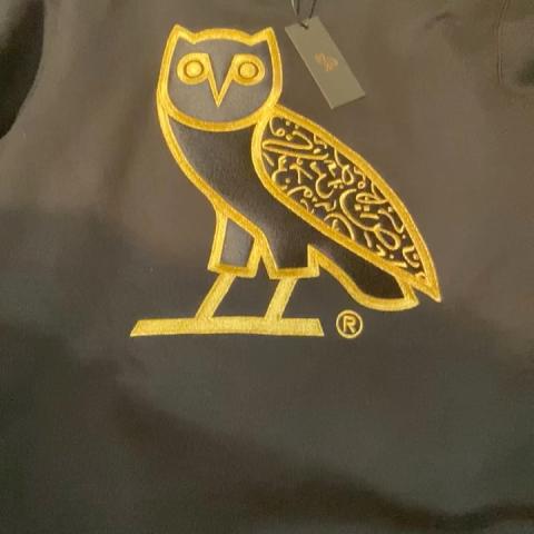 calligraphy og owl hoodie