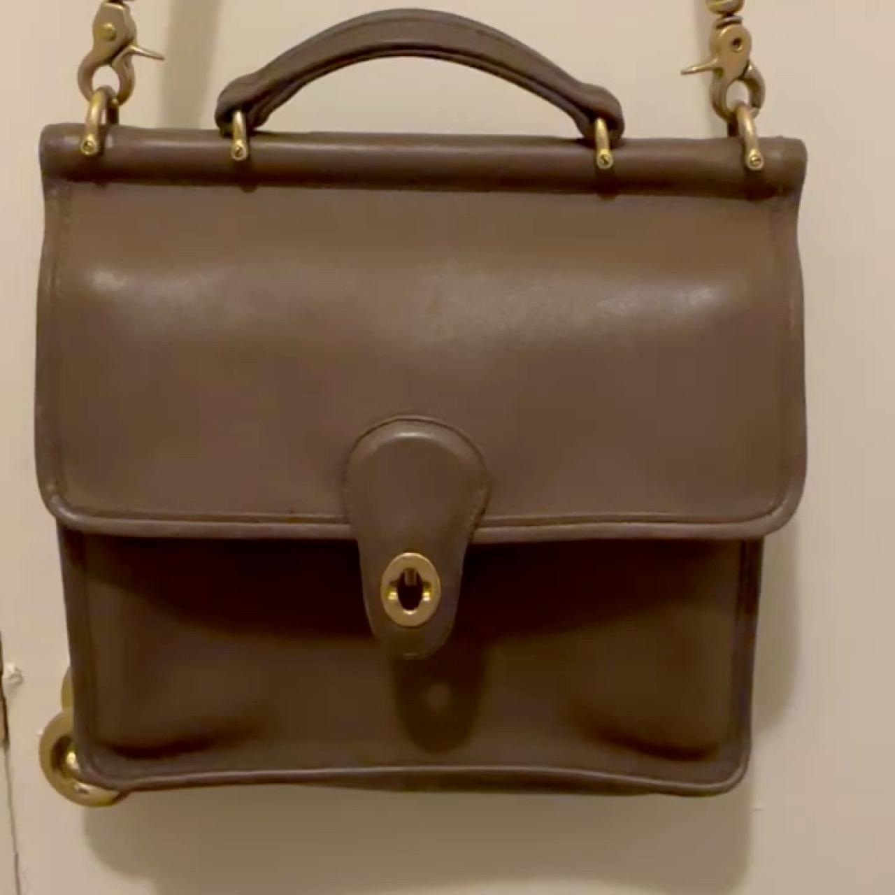 Vintage Coach 9927 Taupe Willis Bag Crossbody... | Depop