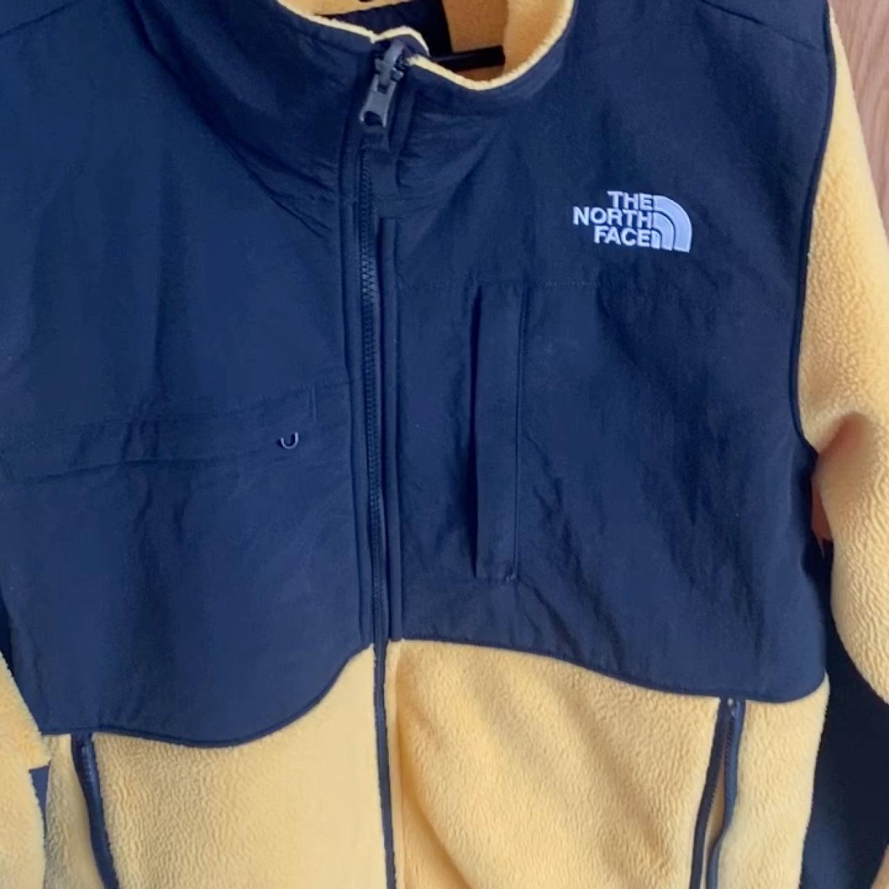 North Face Yellow Fleece Medium Excellent... Depop